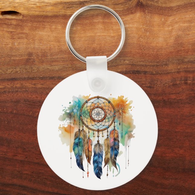NATIV AMERIKANSK DREAM-CATCHER NYCKELRING (Framsida)