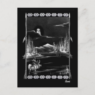 NATIV AMERIKANSK KOLLEGA VYKORT