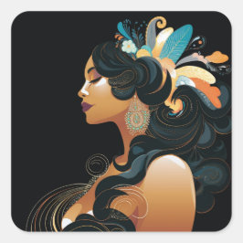 NATIV INSPIRERING nr 3 Fyrkantigt Klistermärke