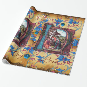 NATIV MONOGRAM BLOMMIGT CHRISTMAS PARCHCHCHRISTMAS PRESENTPAPPER