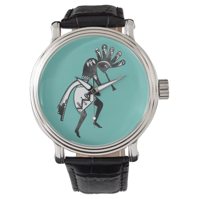 "Native America Culture" - Dancing Kokopelli 1 Armbandsur (Framsida)