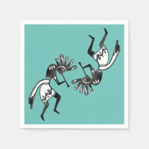 "Native America Culture" - Dancing Kokopelli 1 Pappersservett