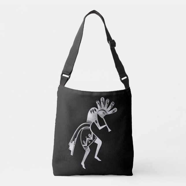 "Native America Culture" - Dancing Kokopelli 2 Axelväska (Framsida)