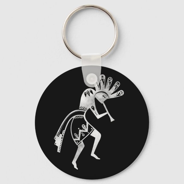 "Native America Culture" - Dancing Kokopelli 2 Nyckelring (Framsida)