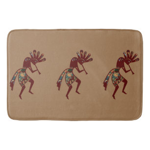 "Native America Culture" - Dancing Kokopelli 3 Badrumsmatta
