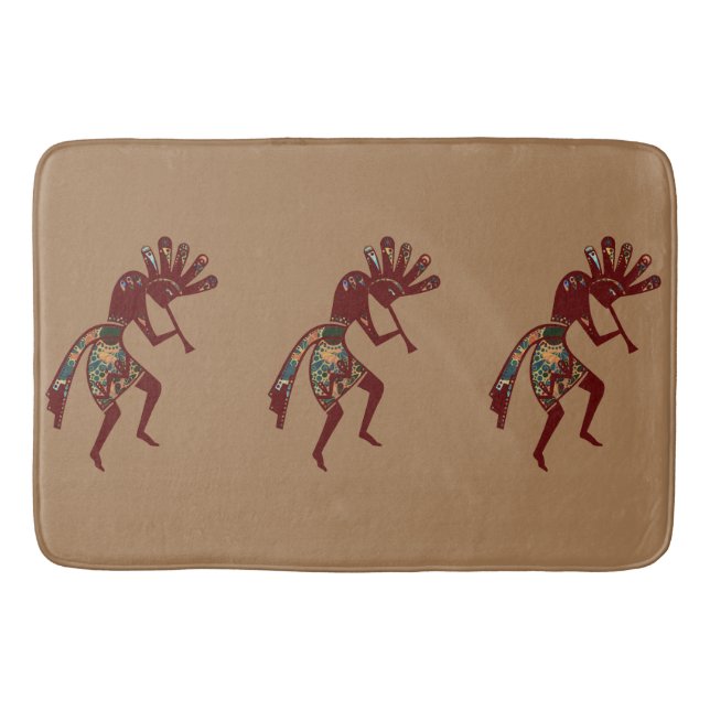 "Native America Culture" - Dancing Kokopelli 3 Badrumsmatta (Framsidan)