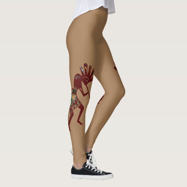 "Native America Culture" - Dancing Kokopelli 3 Leggings (Höger)