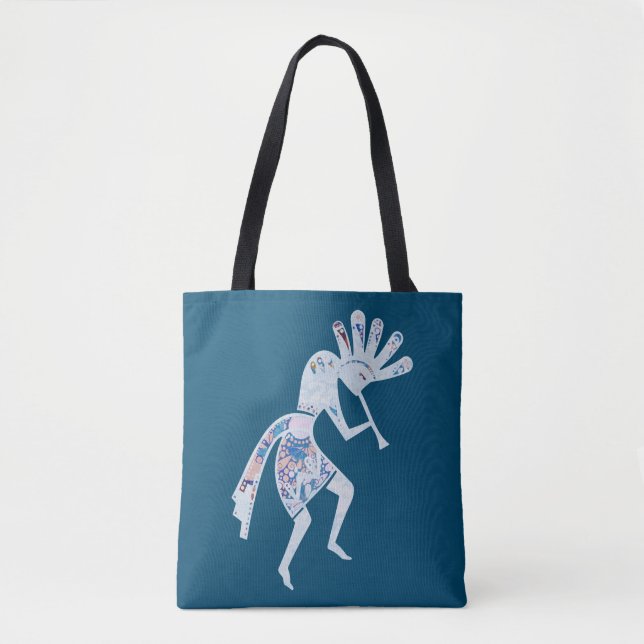 "Native America Culture" - Dancing Kokopelli 4 Tygkasse (Framsida)