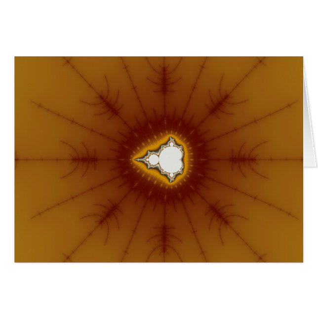 Native America - Fractal Hälsningskort (Framsidan Horizontal)