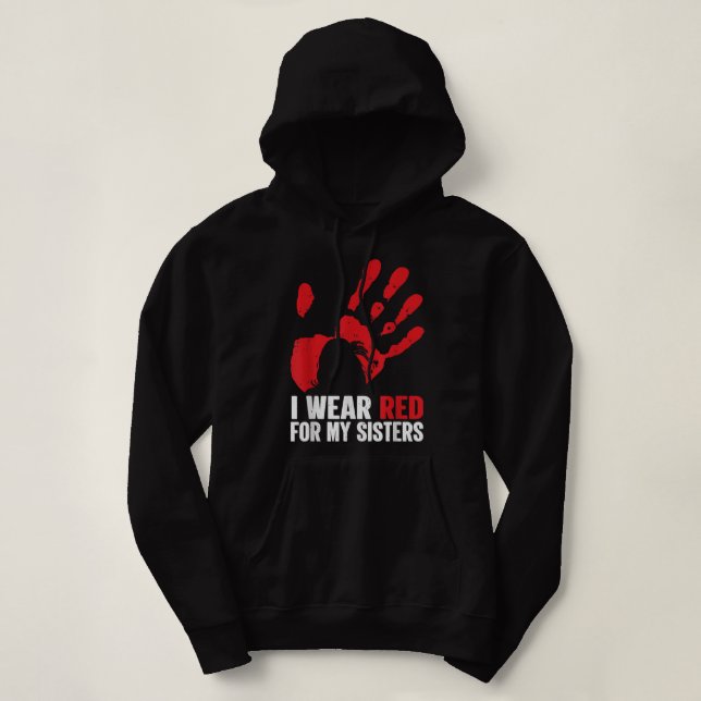 Native America MMIW Awareness - I Bära Red for My T Shirt (Design framsida)