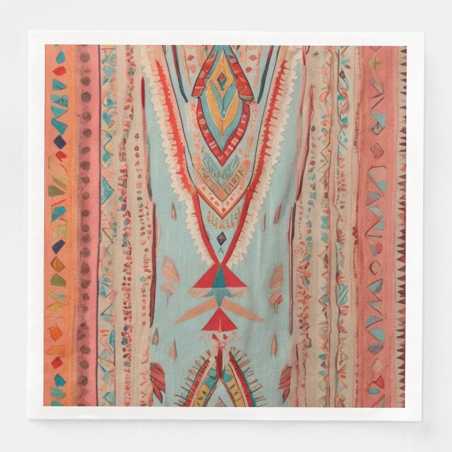 Native America Pattern Pappersservett (Framsida)