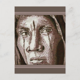 Native American 2004 teckning Vykort