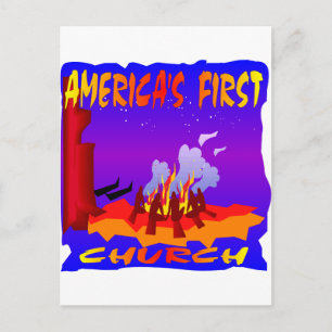 Native American, Americas First Church Vykort