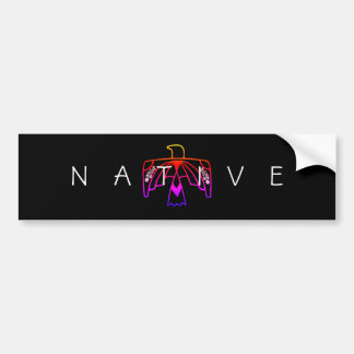 Native American Anishinaabe Fluorescent Eagle Bildekal