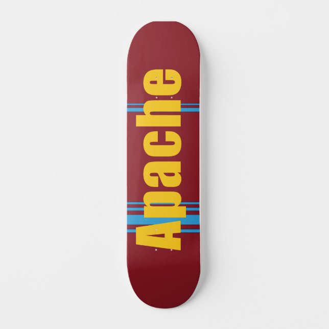 Native American Apache Mini Skateboard Bräda 18,5 Cm (Framsida)