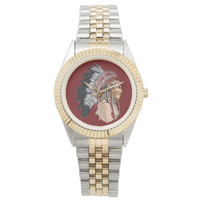 "Native American" Armbandsur (Framsida)