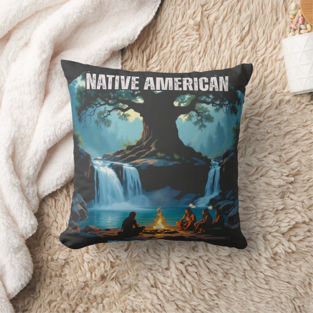 Native American Art Culture Kudde (Filt)