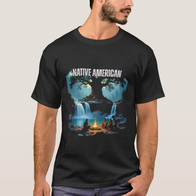 Native American Art T Shirt (Framsida)