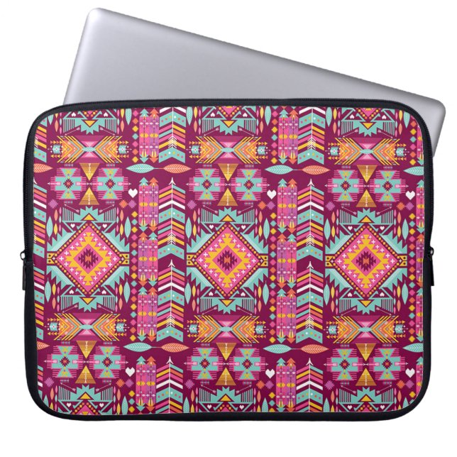 Native American Aztec Mönster Laptop Fodral (Framsidan)