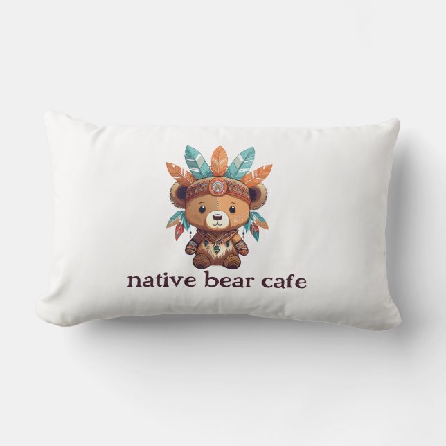 Native American Bear Lumbarkudde (Framsida)