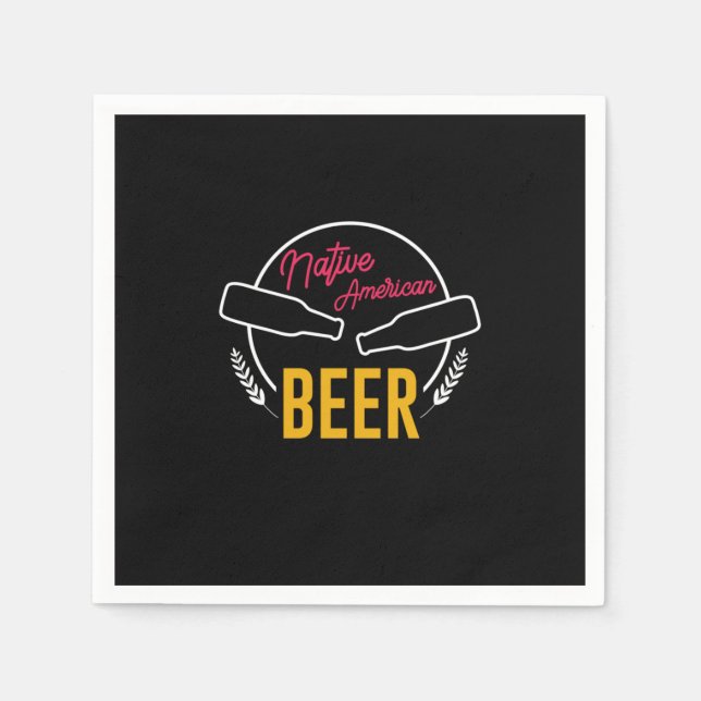 Native American Beer Pappersservett (Framsidan)