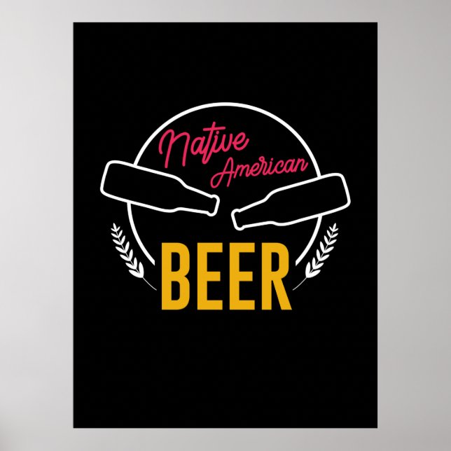 Native American Beer Poster (Framsidan)