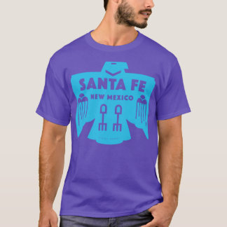 Native American Bird Santa Fe New mexico Blue T Shirt