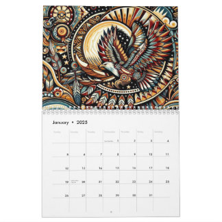 Native American Birds Kalender