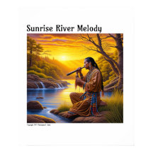 Native-American blue and Gult Digital scenic