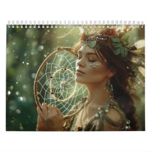 Native American Boho Dreamcatcher Tribal Foton Kalender