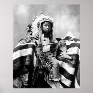 Native American Boy 1899 Poster