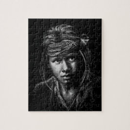 Native American Boy my 2004 teckning Pussel