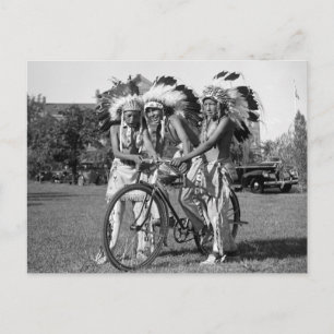Native American Boys, 1930-talet Vykort
