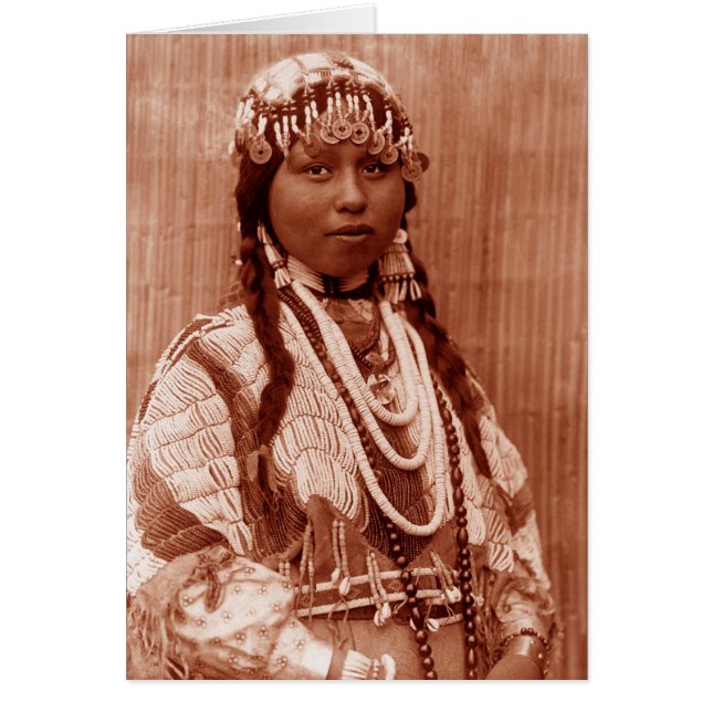 Native American Bride Hälsningskort (Framsidan)
