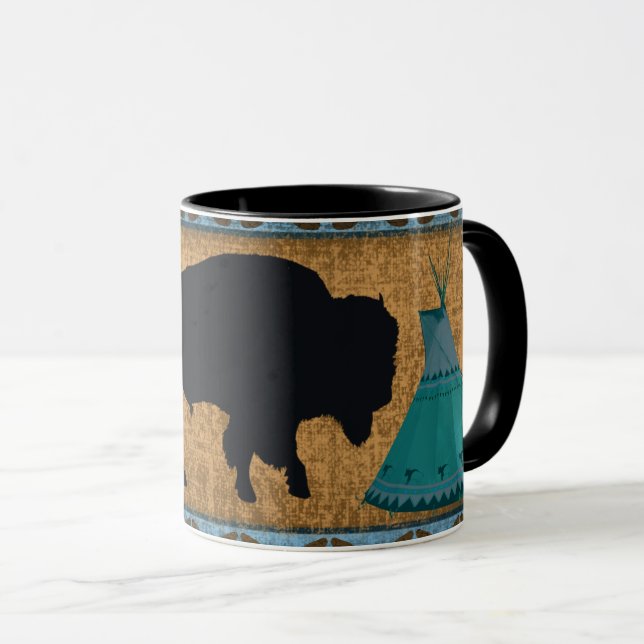 Native American Buffalo/Bison Mugg (Framsida höger)
