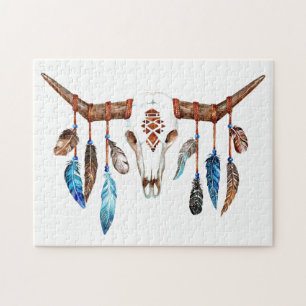 Native American Bull School Pussel