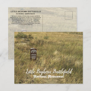 Native American Burial Ground, Little Bighorn Vykort