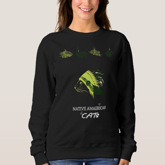 Native American Cats Native Indian Cats Cute Grap T Shirt (Framsida)
