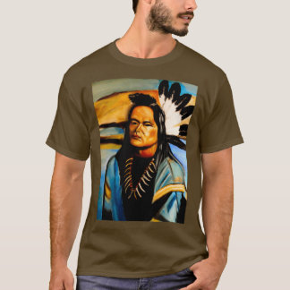 Native American Chief Long T Shirt