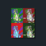Native American Chief Pop Art Canvastryck<br><div class="desc">Ett popkonsverk av en inhemsk amerikan</div>