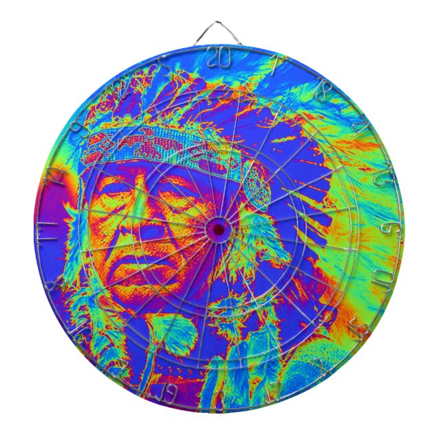 Native American Chief Pop Art Piltavla (Framsidan)