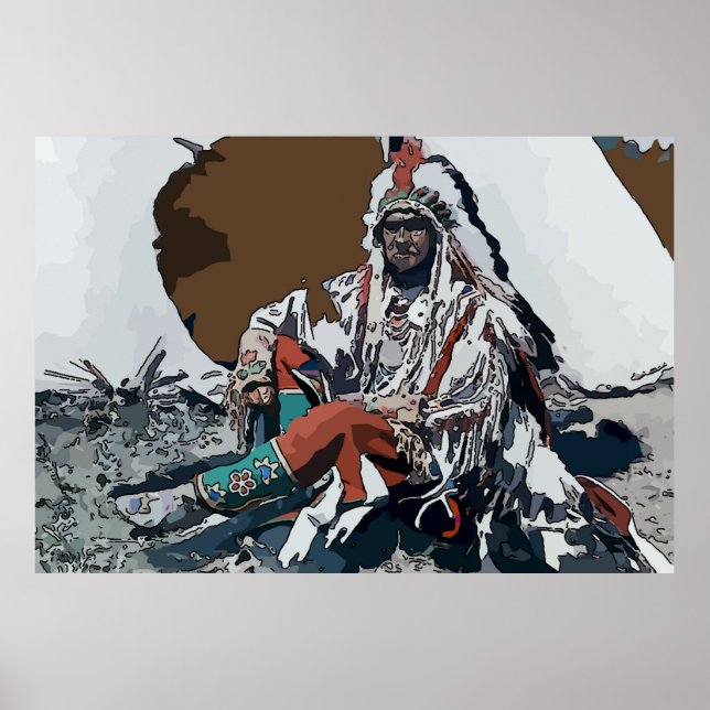 Native American Chief Poster (Framsidan)