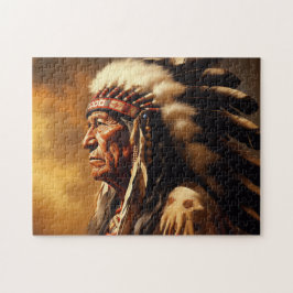 Native American Chief Pussel