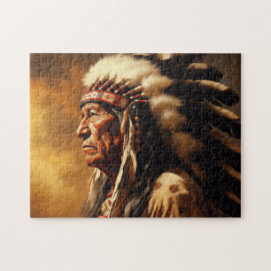 Native American Chief Pussel