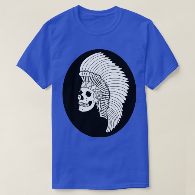Native American Chief Skull (2) T Shirt (Design framsida)