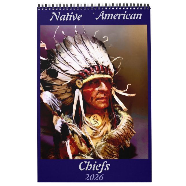Native American Chiefs Calendar Kalender (Omslag)