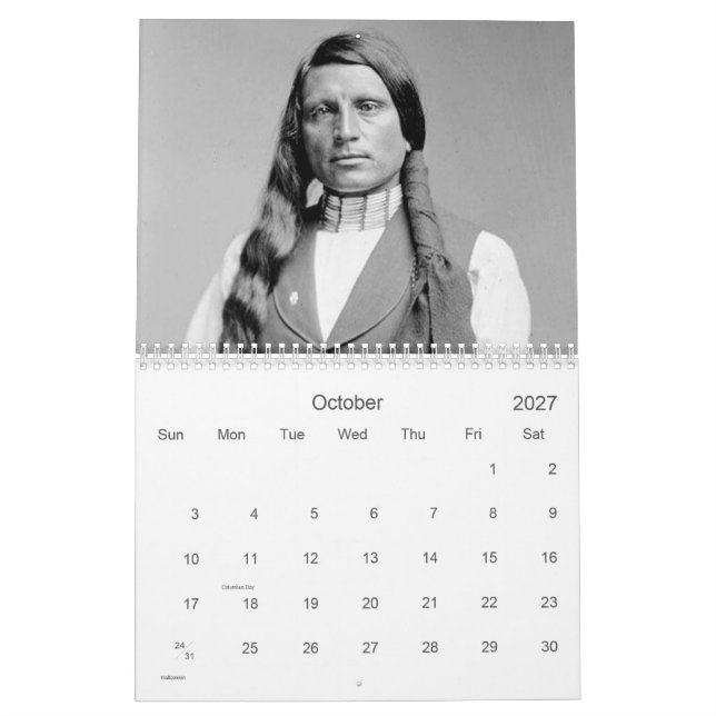 Native American Chiefs Warriors Kalender (Oct 2027)