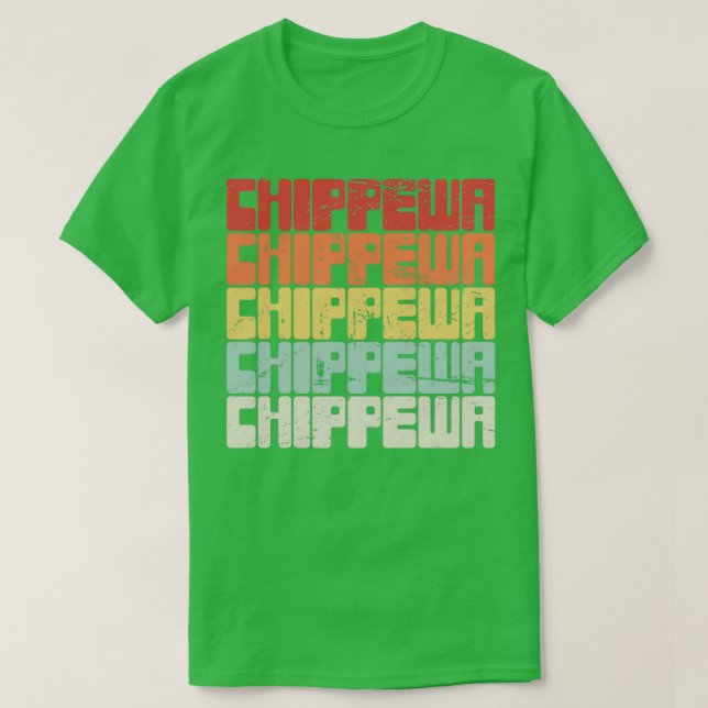 Native American Chippewa Ojibwe (2)  T Shirt (Design framsida)