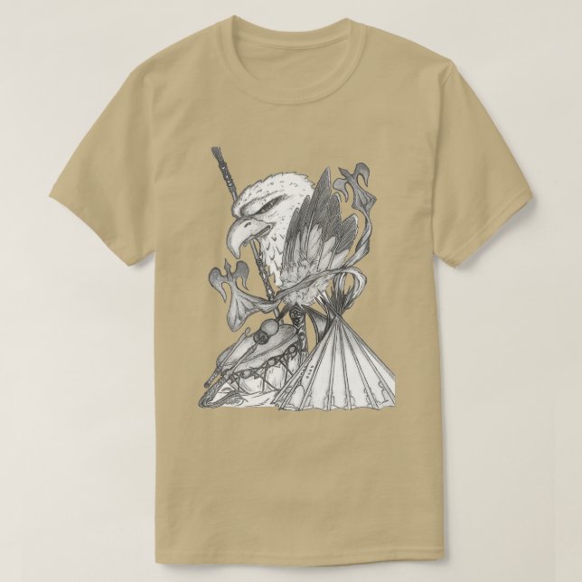 Native American Church  T Shirt (Design framsida)