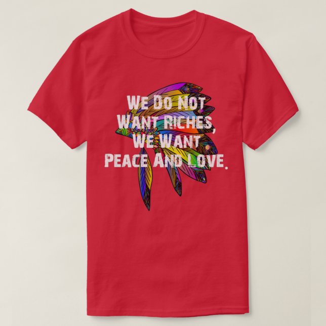 Native american-citat  t shirt (Design framsida)
